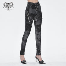 Load image into Gallery viewer, PT24001 Women cloud point stretchy cracked knit leather leggings
