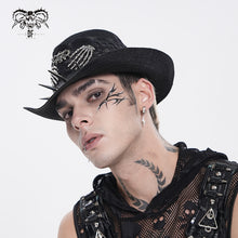 Load image into Gallery viewer, AS284 Punk Skull Lace-Trimmed Cowboy Hat
