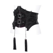 Load image into Gallery viewer, AS199 Gothic shiny pattern leather corset
