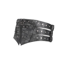 Load image into Gallery viewer, AS277 Punk-Style Faux Leather Woven Belt with Three Straps

