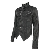 Load image into Gallery viewer, SHT15801 Gothic-Style Long-Sleeve Shirt with Branch Pattern

