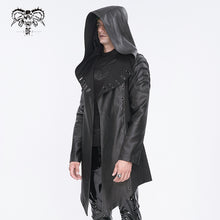 Load image into Gallery viewer, CT217 Dark punk hooded imitation leather men&#39;s jacket
