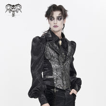 Load image into Gallery viewer, WT10302 Gothic-Patterned Leather Short Vest
