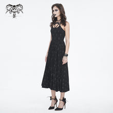 Load image into Gallery viewer, SKT188 Elastic strap halterneck cross knitted waisted dress
