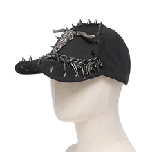 Load image into Gallery viewer, AS263 Punk horn decorated baseball cap

