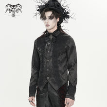 Load image into Gallery viewer, SHT15801 Gothic-Style Long-Sleeve Shirt with Branch Pattern
