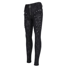 Load image into Gallery viewer, PT252 Super stretchy knitted laminated punk trousers
