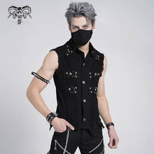 Load image into Gallery viewer, WT061 Distressed heavy metal men vest

