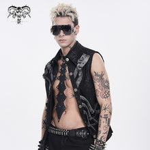 Load image into Gallery viewer, AS295 Punk-Style Faux Leather Pointed Tie
