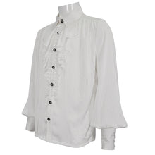 Load image into Gallery viewer, SHT11002 white Everyday Striped Goth Shirt
