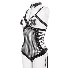Load image into Gallery viewer, SX019 Punk bare-chested lace up sexy underwear jumpsuit
