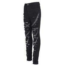 Load image into Gallery viewer, PT251 Punk ripped twill pants for women
