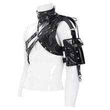 Load image into Gallery viewer, AS281 Punk-Style Glossy Leather Half-Shoulder Armor
