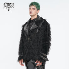 Load image into Gallery viewer, CT220 Punk long hair men&#39;s short coat
