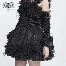Load image into Gallery viewer, GE04901 Lolita Embroidered Velvet Rose Mid-Length  Oversleeves
