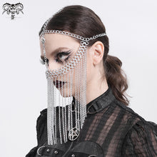 Load image into Gallery viewer, AS221 Long chain tassel mask chain headdress
