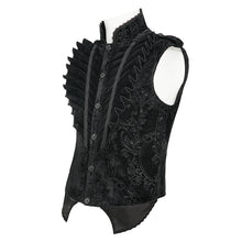 Load image into Gallery viewer, WT106 Paisley Jacquard Velvet Gothic Vest
