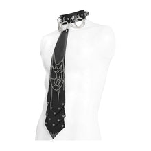 Load image into Gallery viewer, AS215 Punk Spider Web Chain Tie
