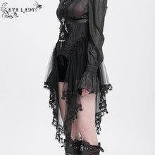 Load image into Gallery viewer, ECST011 Side Skirt Peplum Gothic Corset
