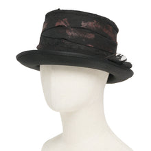 Load image into Gallery viewer, AS28501 Gothic Hand-Painted Top Hat with Side Ruffles and Tassels
