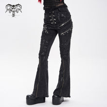 Load image into Gallery viewer, PT281 Punk flared women&#39;s trousers
