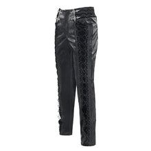 Load image into Gallery viewer, PT29801 Gothic Non-Stretch Patterned Leather Trousers

