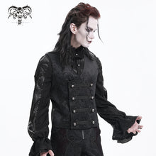 Load image into Gallery viewer, WT09301 black Gothic Embossed Vest
