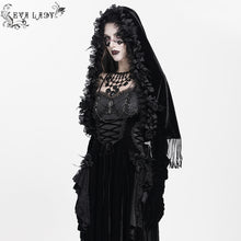 Load image into Gallery viewer, EAS031 Gothic hooded shawl with long gloves
