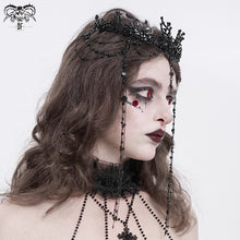 Load image into Gallery viewer, AS222 Tassel eyebrow pendant Gothic crown
