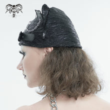 Load image into Gallery viewer, AS146 Computer wavy  pattern cat ear hat with chain
