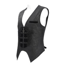 Load image into Gallery viewer, WT097 Gothic dark pattern jacquard vest
