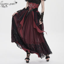 Load image into Gallery viewer, ECST013 Paisley Jacquard Black and Red Belt
