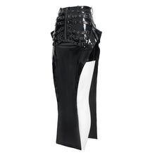 Load image into Gallery viewer, SKT252 Patent Leather Fishtail Punk Skirt
