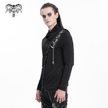 Load image into Gallery viewer, TT285 Knitted laminated high collar long sleeve T-shirt
