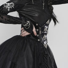 Load image into Gallery viewer, AS278 Punk-Style Slightly Reflective Faux Leather Short Belt
