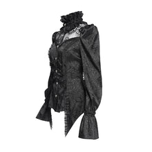 Load image into Gallery viewer, ESHT017 long-sleeved tree branch jacquard shirt
