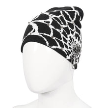 Load image into Gallery viewer, AS17201 black and white punk rivet woolen hat
