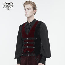 Load image into Gallery viewer, WT07902 Gothic velvet striped men&#39;s vest
