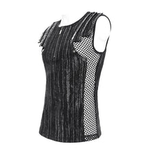 Load image into Gallery viewer, TT293 Punk tie-dye knitted sleeveless T-shirt
