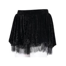 Load image into Gallery viewer, PT250 Gothic Embossed velvet Puff Shorts
