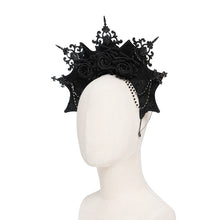 Load image into Gallery viewer, AS259 Rose Queen Halo Gothic Crown Headband
