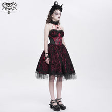Load image into Gallery viewer, SKT23402 red women Skeleton Printing Gothic Lolita Dress

