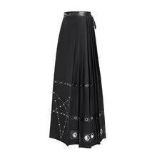 Load image into Gallery viewer, SKT241 Inverted five-pointed star punk horse face skirt
