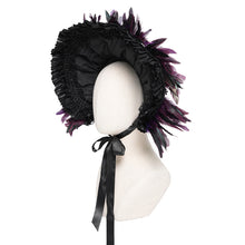 Load image into Gallery viewer, AS262 Purple Feather Lolita Wide-Brimmed Soft-Wire Headband
