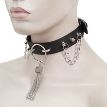 Load image into Gallery viewer, AS161 Fringe chain punk choker
