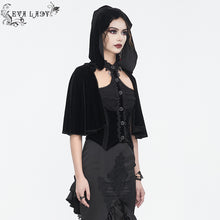 Load image into Gallery viewer, ETT03401 Gothic hooded halterneck women&#39;s short shirt
