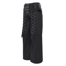 Load image into Gallery viewer, PT297 Side-Flap Bat-Wing Style Punk Wide-Leg Trousers
