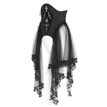 Load image into Gallery viewer, ECST011 Side Skirt Peplum Gothic Corset
