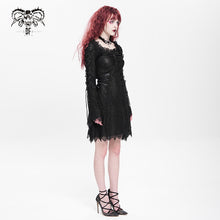 Load image into Gallery viewer, SKT24501 floral Lace Long Sleeve Gothic Dress
