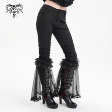 Load image into Gallery viewer, PT257 Knee-length ruffled gothic trousers
